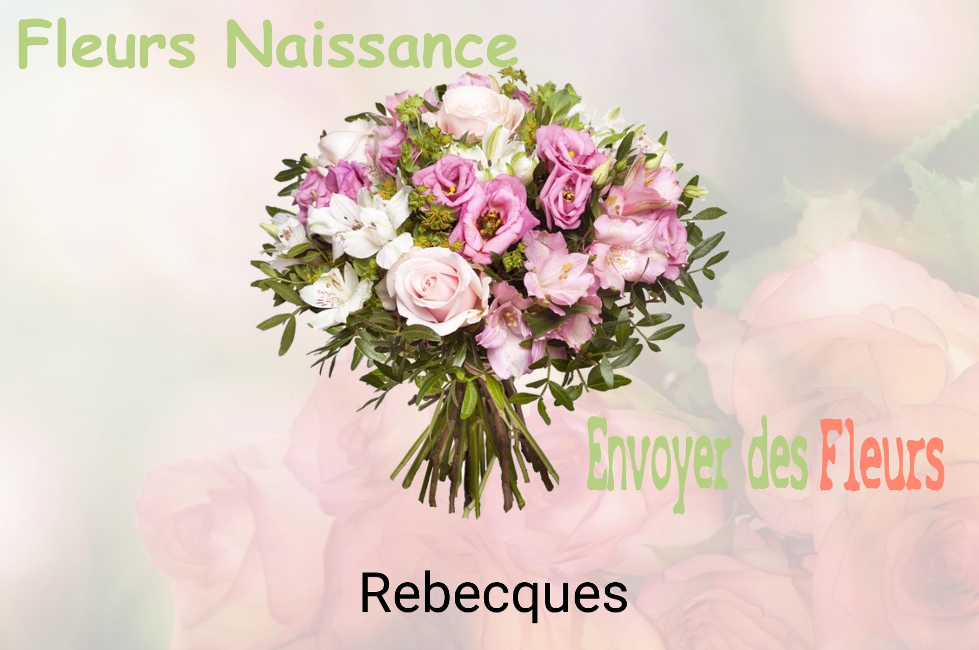 Bouquet de fleurs de naissance livré à Rebecques